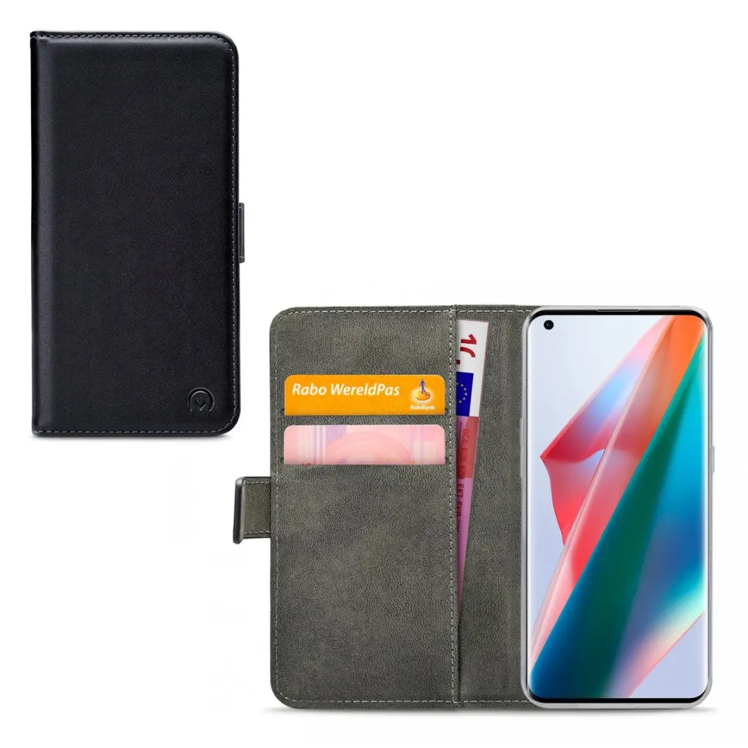 Mobilize Oppo Find X3 Pro Bookcase Hoesje - 4 Stuks - Zwart