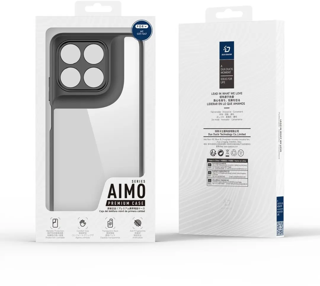 Dux Ducis Aimo Series Hoesje Moto G37/G47 - Transparant Zwart
