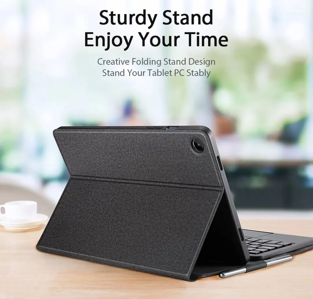 Dux Ducis Tablethoes met Toetsenbord - Samsung Galaxy Tab A9 Plus 12.4" - Zwart - afbeelding 6 van 6