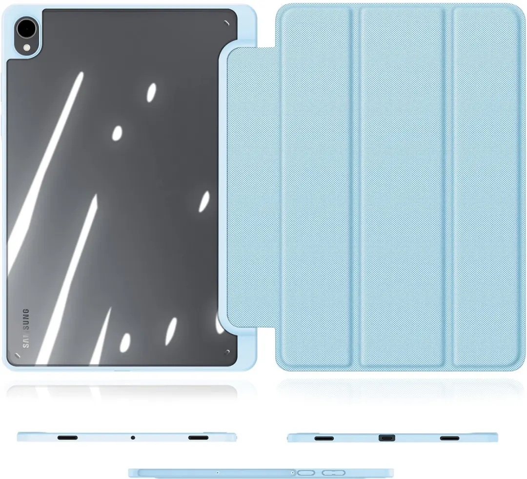 Dux Ducis Samsung Galaxy Tab S11 Tablethoes - Toby Tri-Fold Blauw