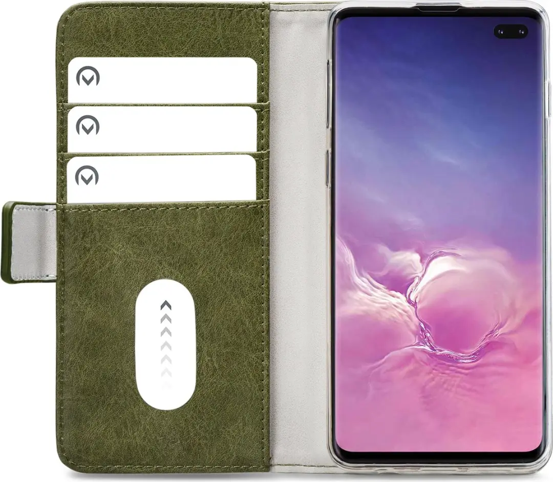 Mobilize Elite Gelly Bookcase MOB-EGWBCG-GALS10P Samsung Galaxy S10+ Hoesje - Groen