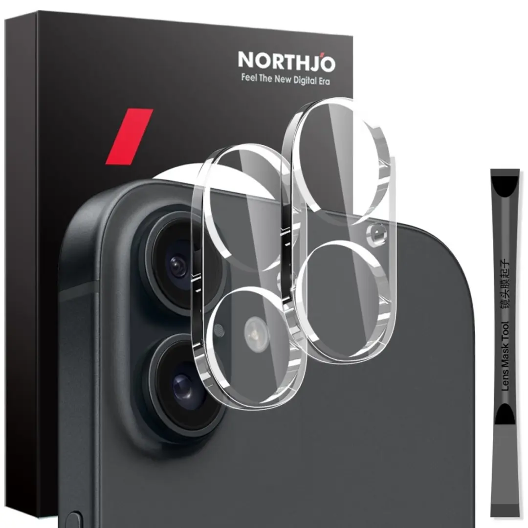 NORTHJO 9H Camera Lens Protector iPhone 16/16 Plus