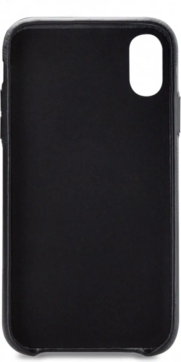 Senza Pure Serie iPhone Xs Max Hoesje - Echt Leer - Deep Black - LEACVR1067
