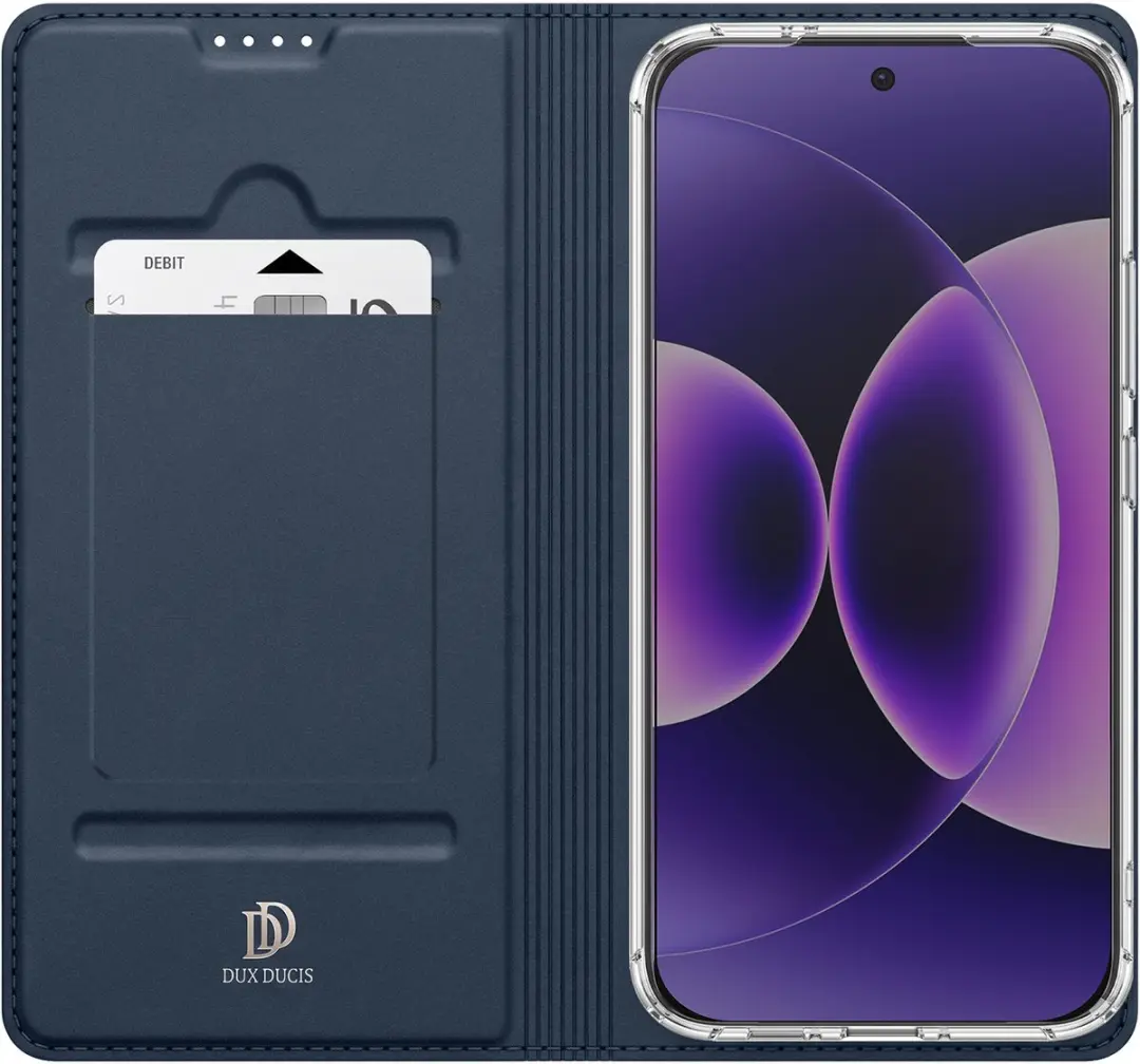 Dux Ducis Folio Pro Xiaomi 17 Hoesje - Nachtblauw