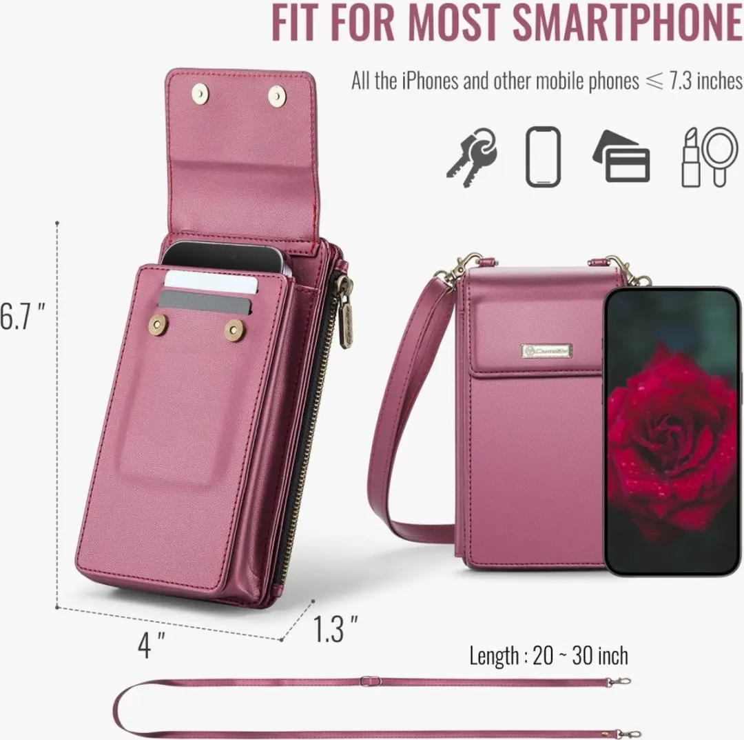 Caseme Me50 Crossbody Telefoontasje - Roze