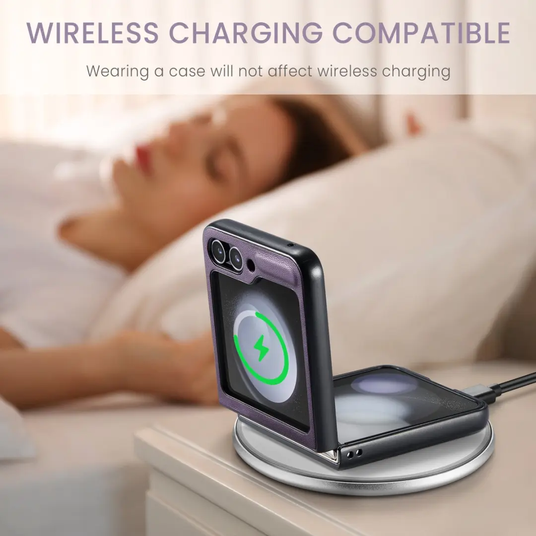 CaseMe Basic Flip Case Samsung Galaxy Z Flip 5 - Paars