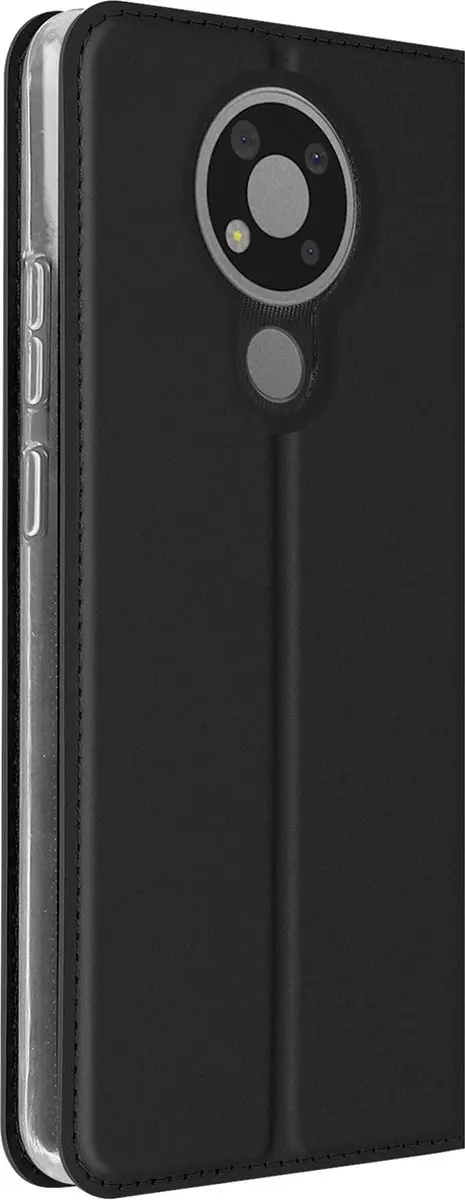 Dux Ducis TPU Wallet Hoesje Nokia 3.4 - Zwart - 6934913057346
