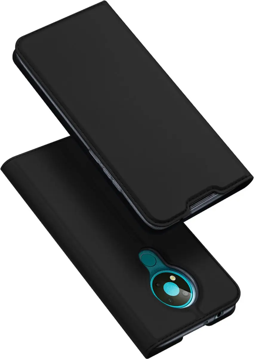 Dux Ducis TPU Wallet Hoesje Nokia 3.4 - Zwart - 6934913057346