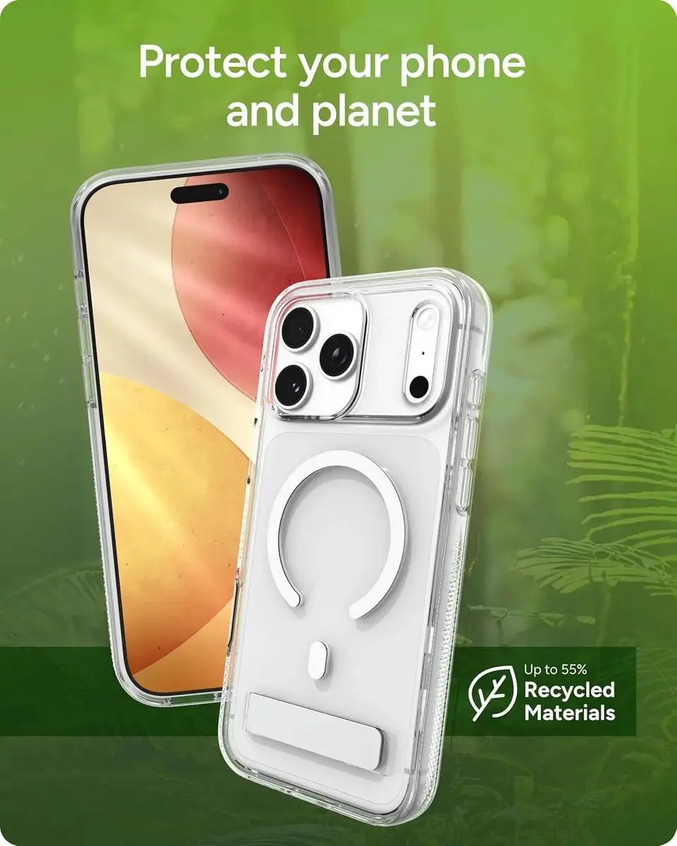 ZAGG Crystal Palace Snap Kickstand Hoesje iPhone 17 Pro Max - Transparant