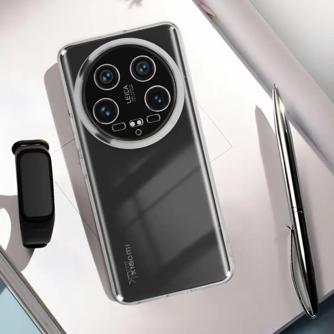 Imak Hoes Xiaomi 14 Ultra Camerablok - BACK-UX5-X14U - Transparant