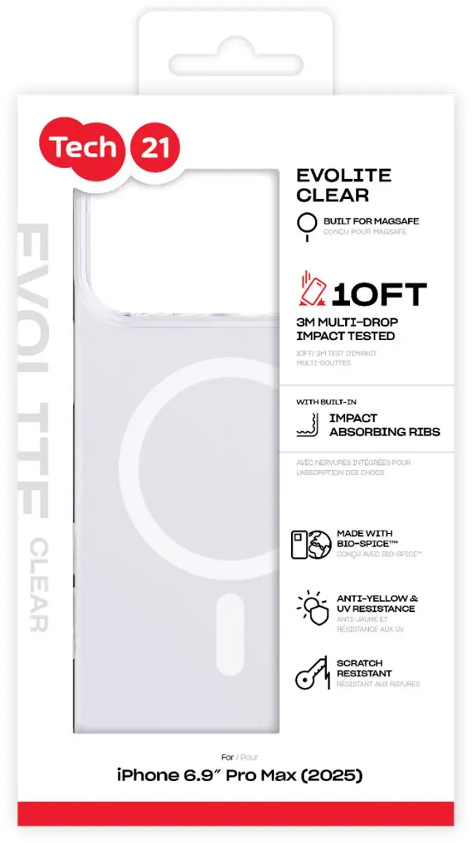 Tech21 EvoLite T21-11340 iPhone Hoesje - Transparant
