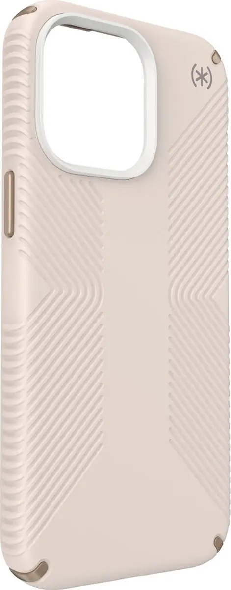 Speck Presidio2 Grip iPhone 15 Pro Max Hoesje - Beige/Geel