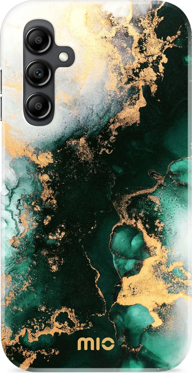 Mobilize MIO MagSafe Samsung Galaxy A14 Hoesje - Green Marble