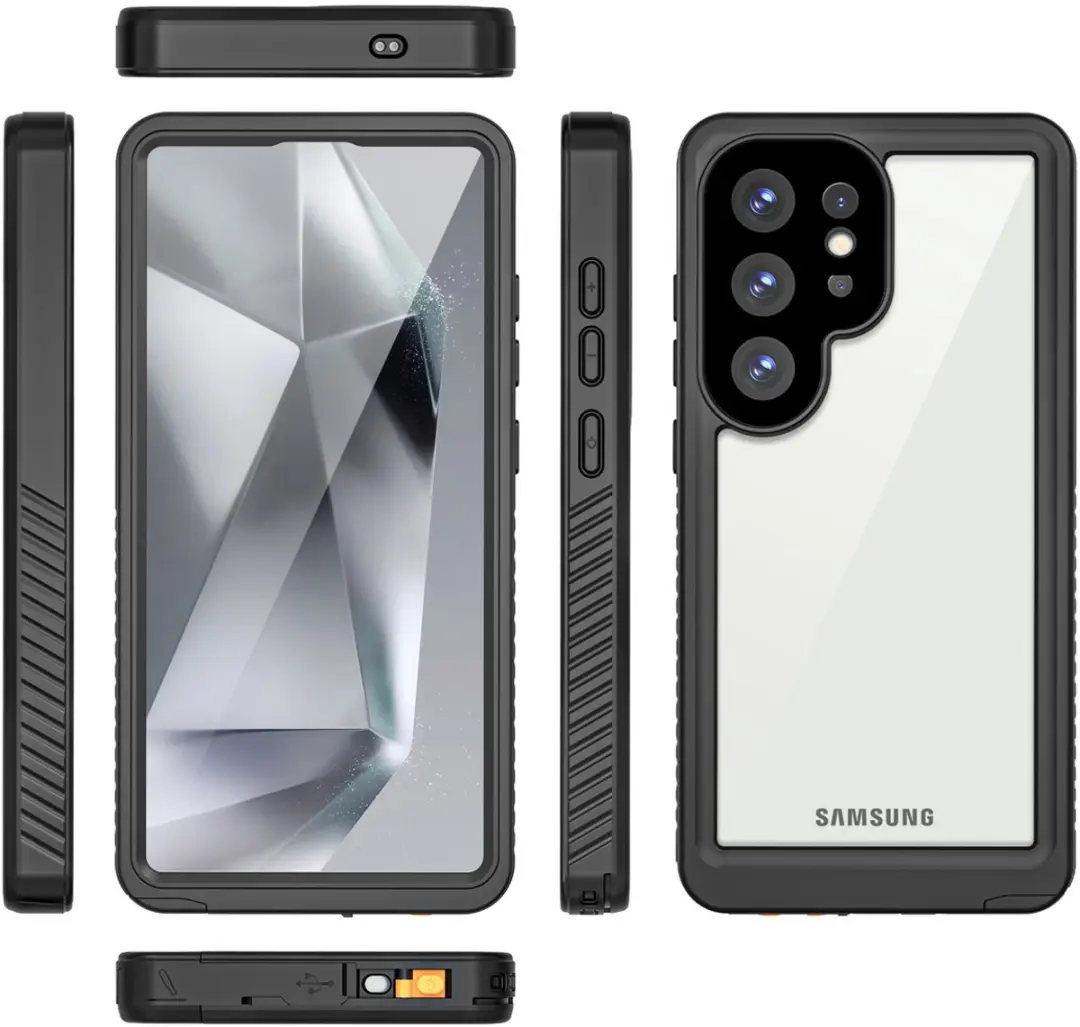 Redpepper Dot Plus SH00082074 Hoesje - Samsung Galaxy S25 Ultra - Waterproof - Zwart