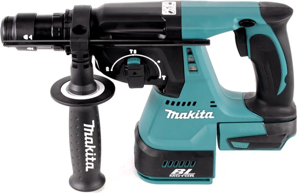 Makita DHR 243 RY1J CombiHamer 18V - 24mm Beton - 1x 1,5Ah Accu - afbeelding 3 van 5