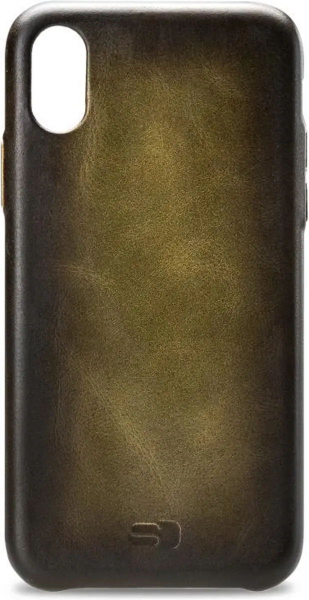 Senza Desire Echt Leer Backcover iPhone XS Max