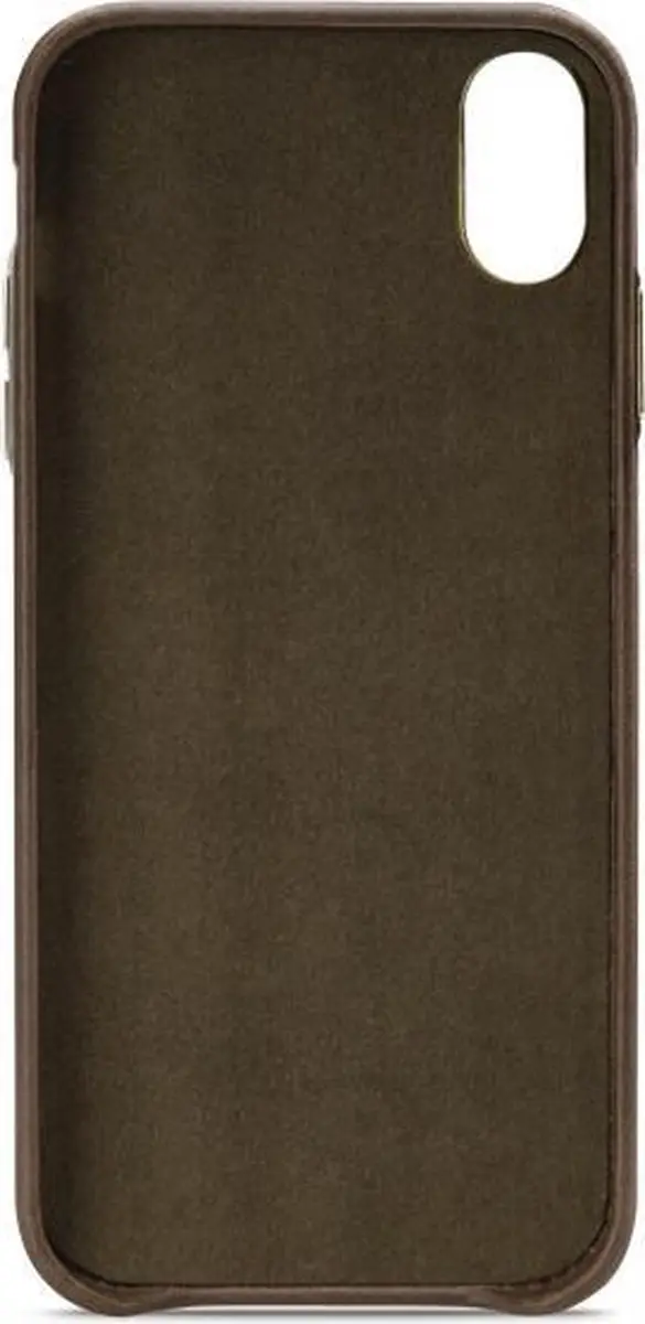 Senza Desire Echt Leer Backcover iPhone XS Max - LEACVR1069 - Burned Olive