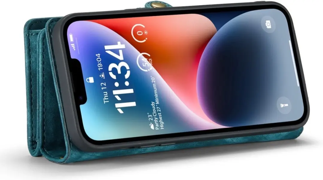 Caseme 008 iPhone 13 Hoesje - Book Case & Portemonnee Blauw