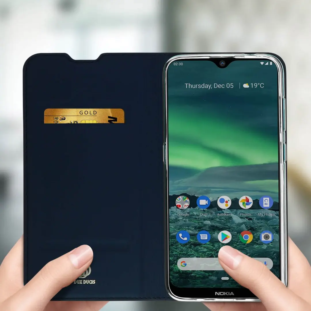 Dux Ducis Folio Pro Nokia 2.3 Hoesje - Nachtblauw