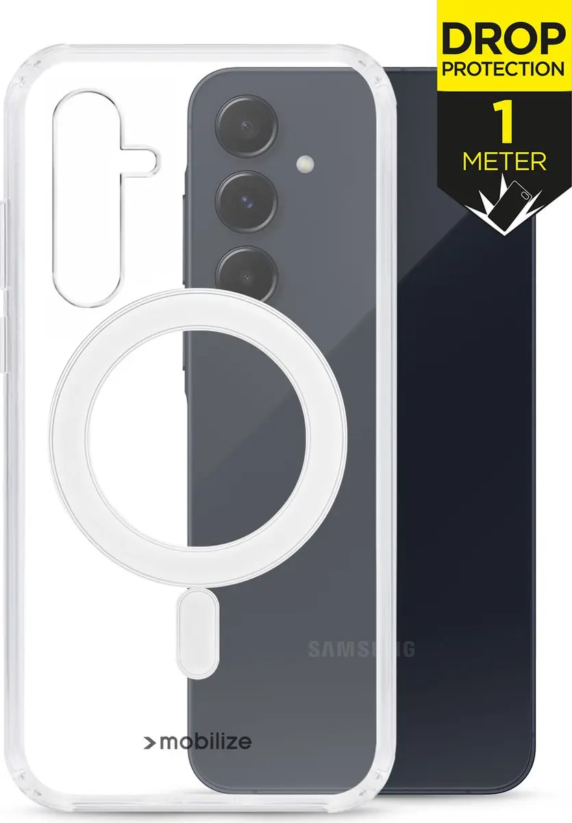 Mobilize MOB-NPCMSC-GALA555G MagSafe Hoesje - Samsung Galaxy A55 - Transparant
