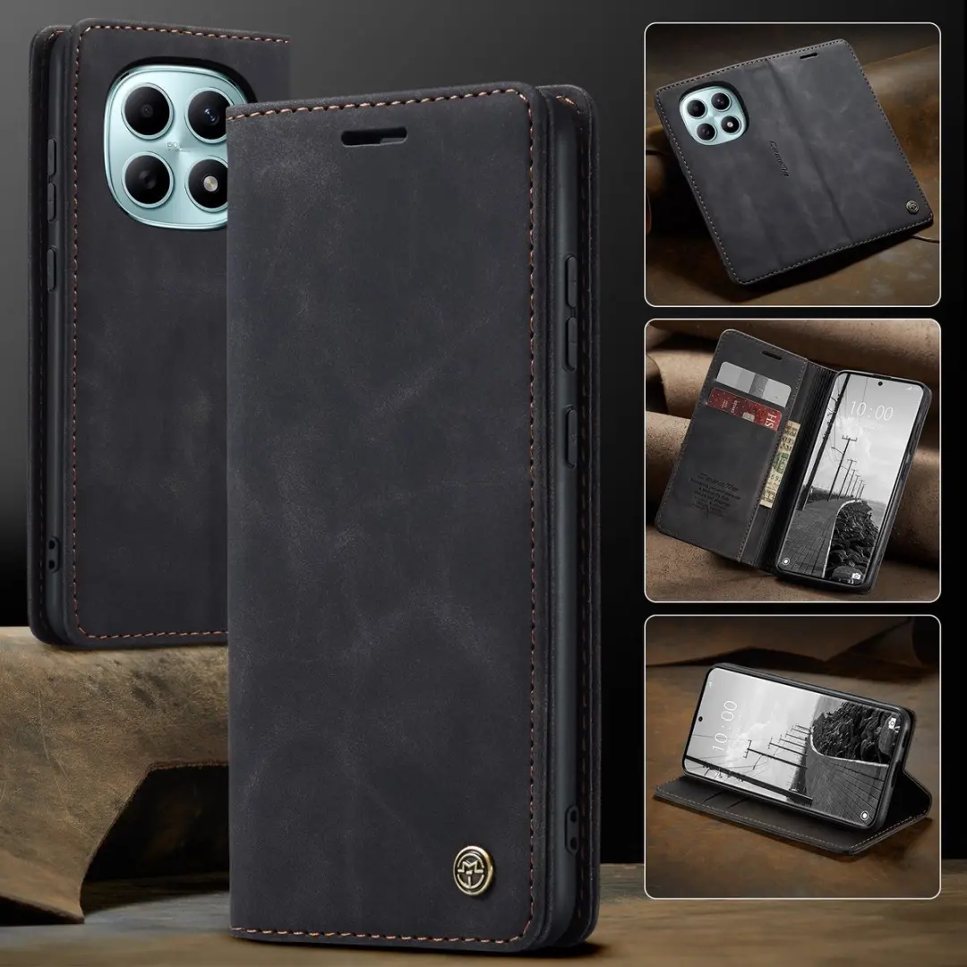 Caseme 013 Book Case Hoesje - Xiaomi Redmi Note 15/Poco M8 - Zwart
