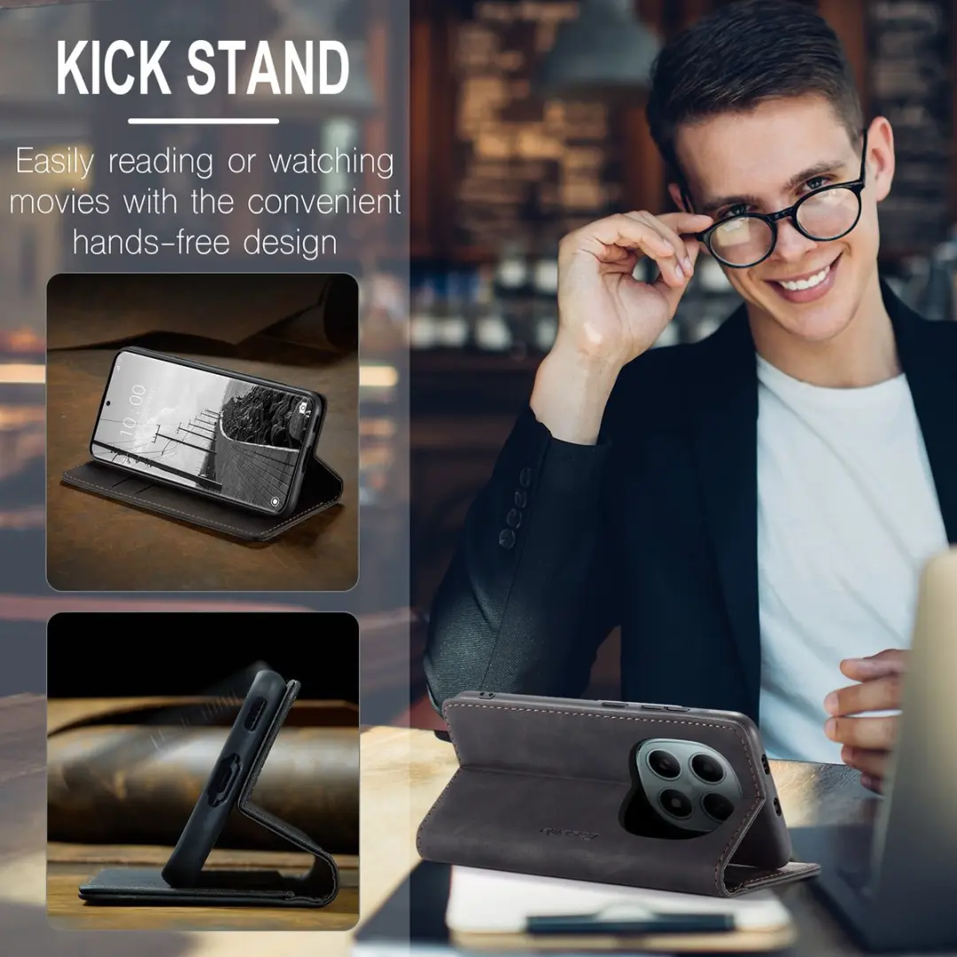 Caseme 013 Book Case Hoesje - Xiaomi Redmi Note 15/Poco M8 - Zwart