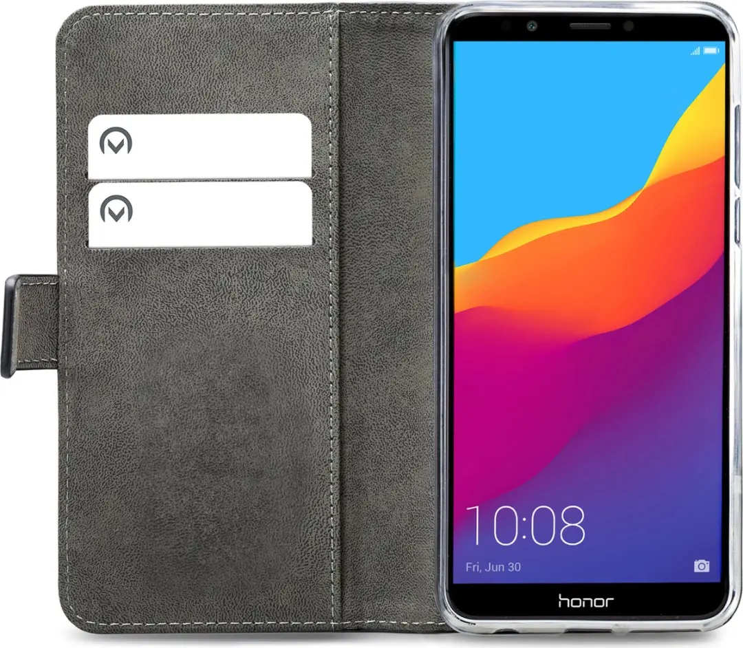 Mobilize Classic Gelly Wallet Bookcase Hoesje Honor 7C - Zwart