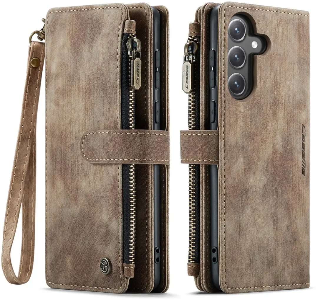 Caseme C30 Book Case met Portemonnee - Samsung Galaxy S25 FE - Bruin