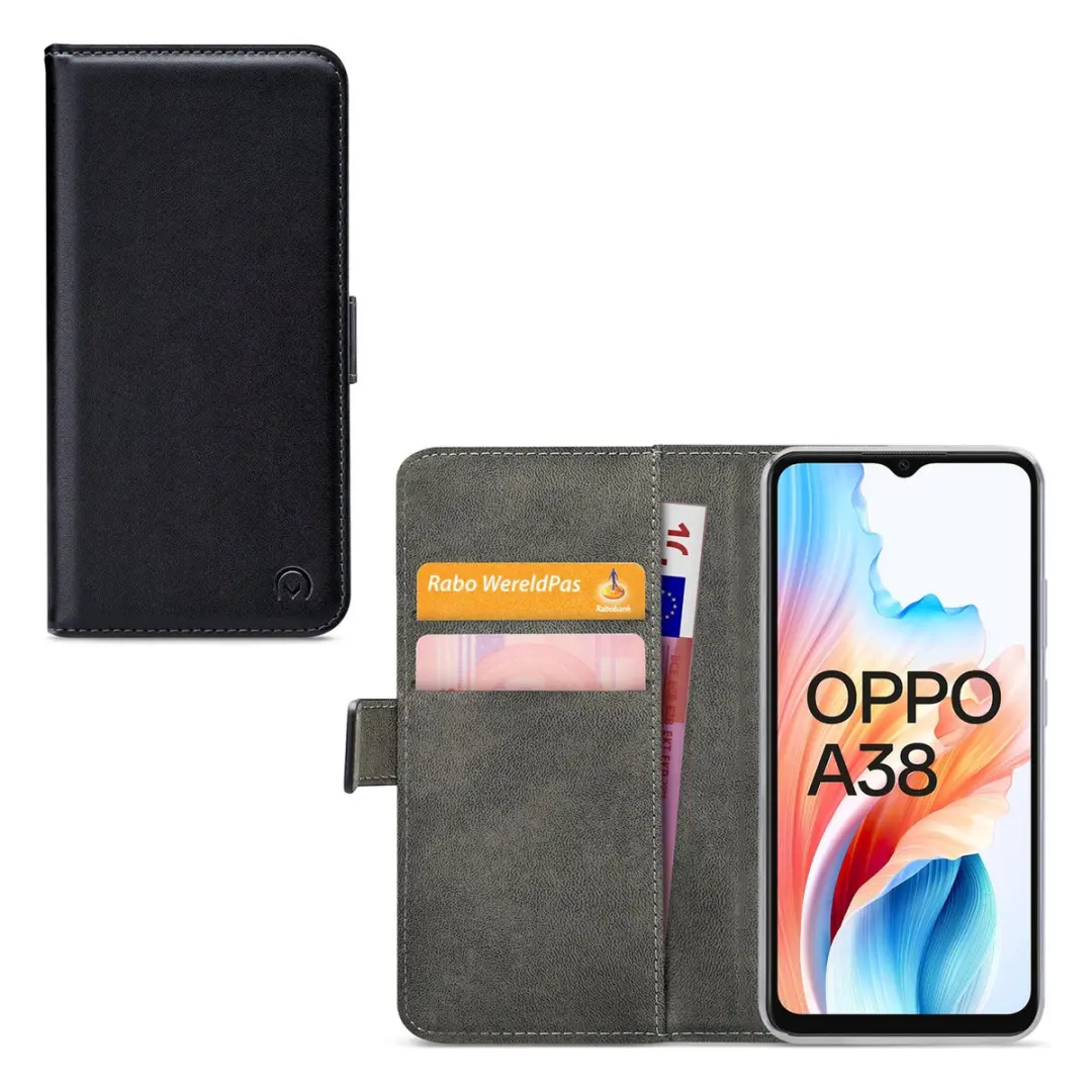 Mobilize Classic Gelly Wallet Bookcase OPPO A38 - Pasjeshouder Zwart