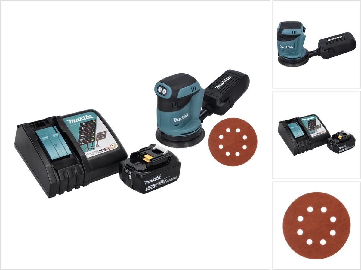 Makita DBO 180 RT1 Excentrische Schuurmachine 18V