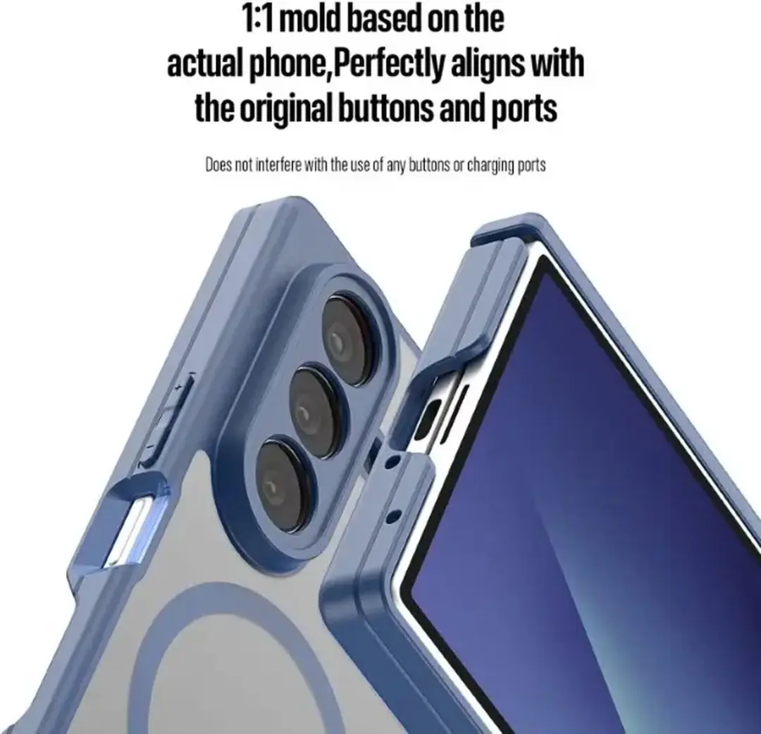 Dux Ducis Expn Hoesje Samsung Galaxy Z Fold 7 - Blauw