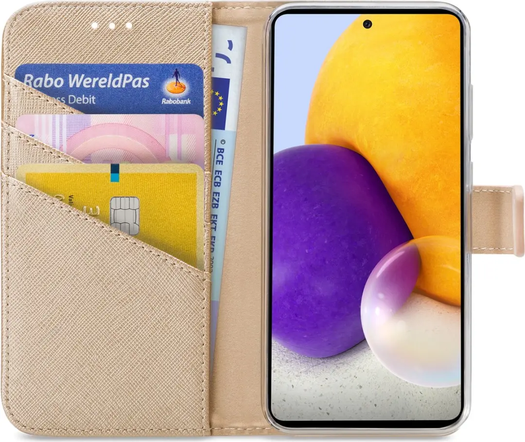 My Style MSFWLT1270 Telefoonhoesje Samsung Galaxy A72 - Goud