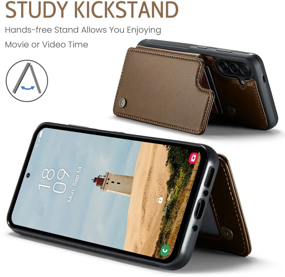 Caseme C22 Hoesje Samsung Galaxy A17 - Bruin