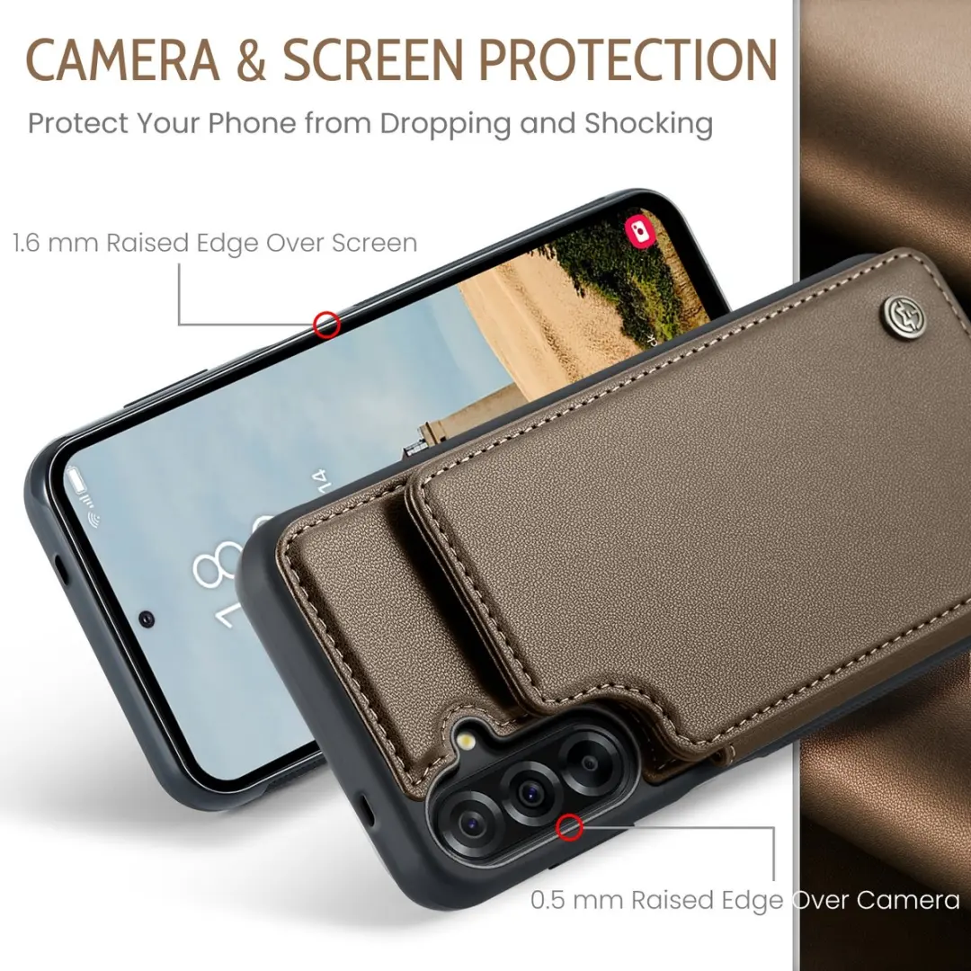 Caseme C22 Hoesje Samsung Galaxy A17 - Bruin