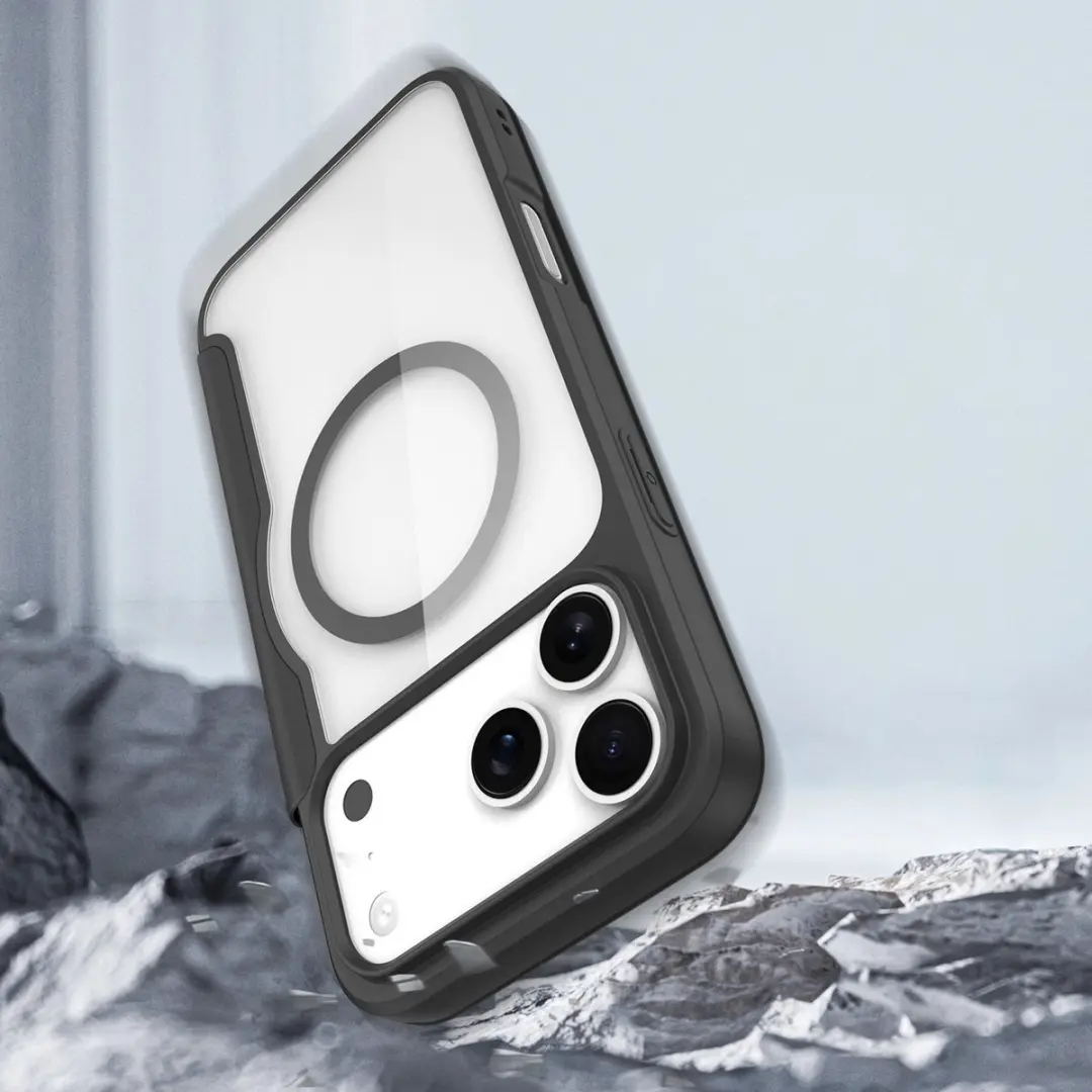 Dux Ducis iPhone 17 Pro Max Hoesje - MagSafe - 2 Pasjes - Zwart