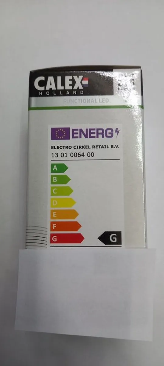 Calex LED Kogellamp 2,5W E27 Goud - 2 Stuks