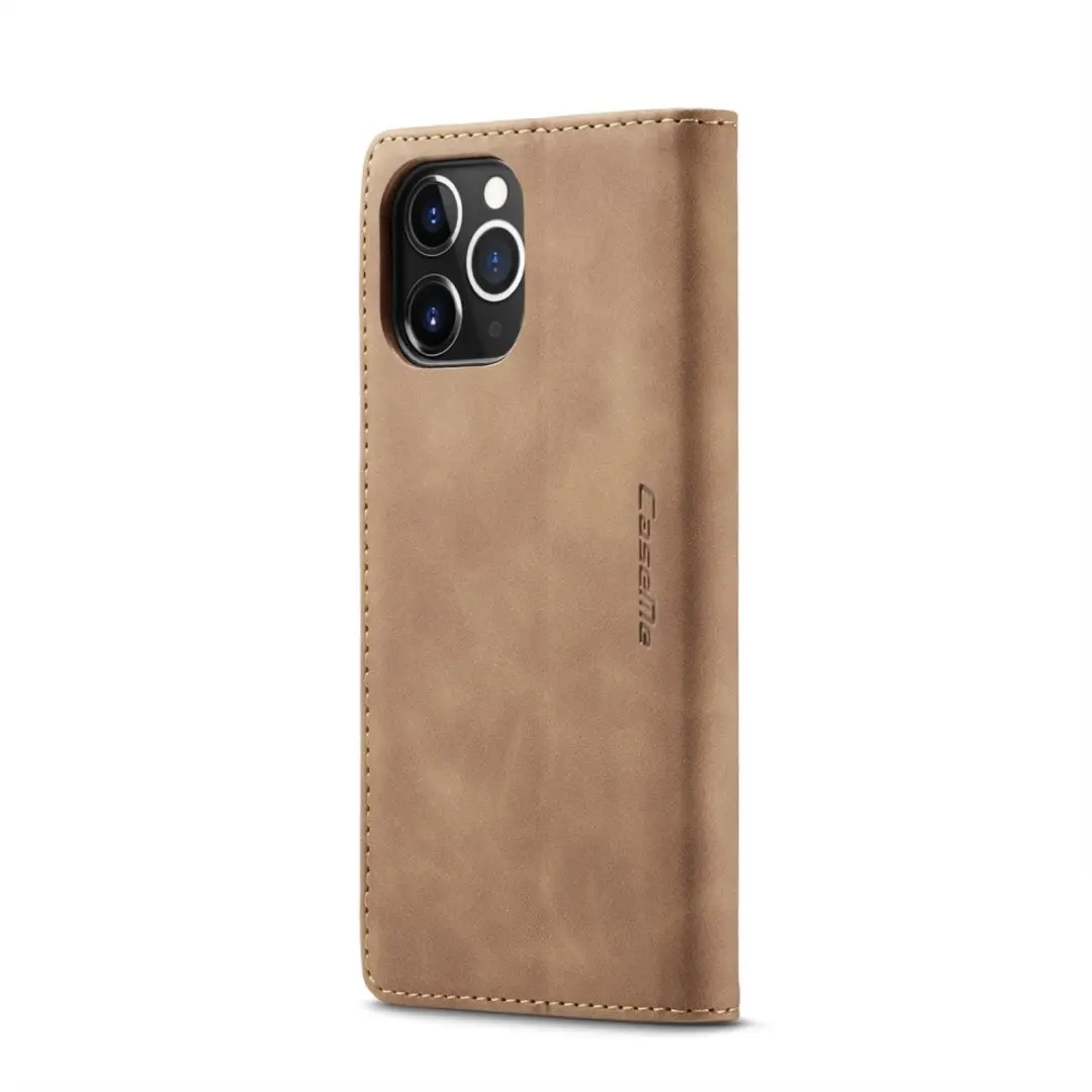 Caseme Book Case iPhone 12 Pro Max - 2 Pasjes - Bruin - afbeelding 6 van 6