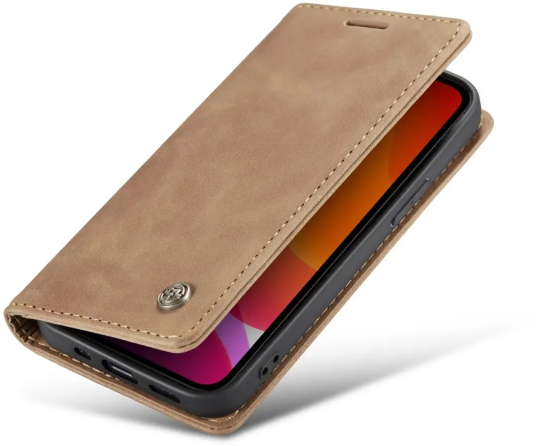 Caseme Book Case iPhone 12 Pro Max - 2 Pasjes - Bruin