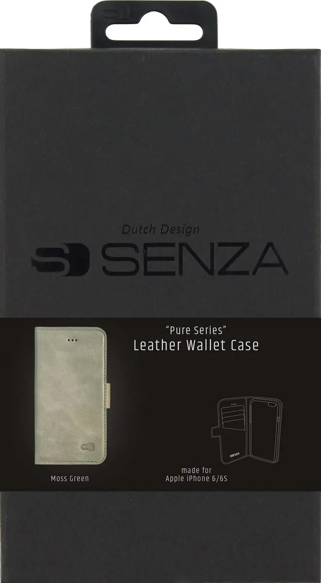 Senza Pure Series iPhone 6/6s Wallet Case Groen WALCS1002 - afbeelding 6 van 6