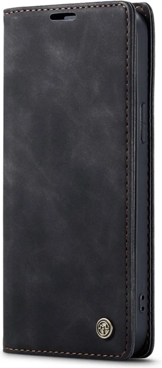 CaseMe 013 Book Case iPhone 14 Hoesje - Zwart - afbeelding 6 van 6
