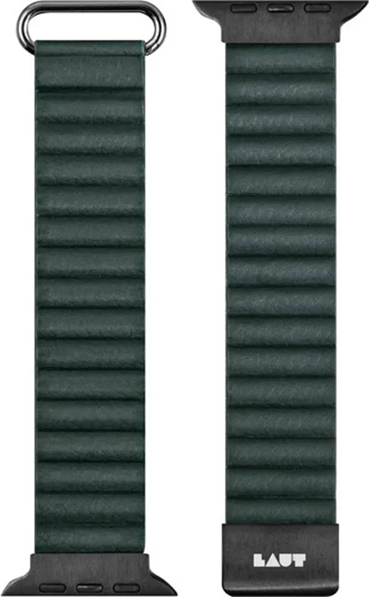 Laut Novi Leather Loop Apple Watch - Groen - S/M
