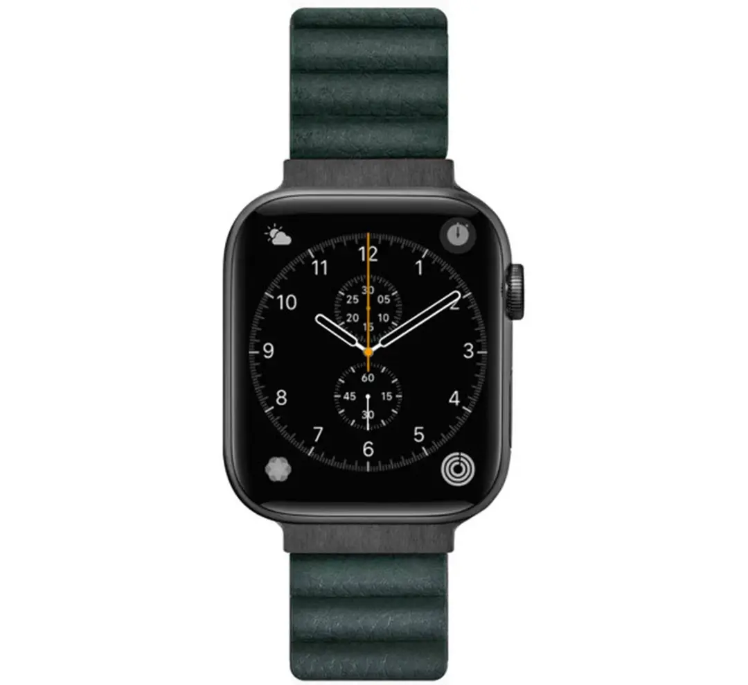 Laut Novi Leather Loop Apple Watch - Groen - S/M
