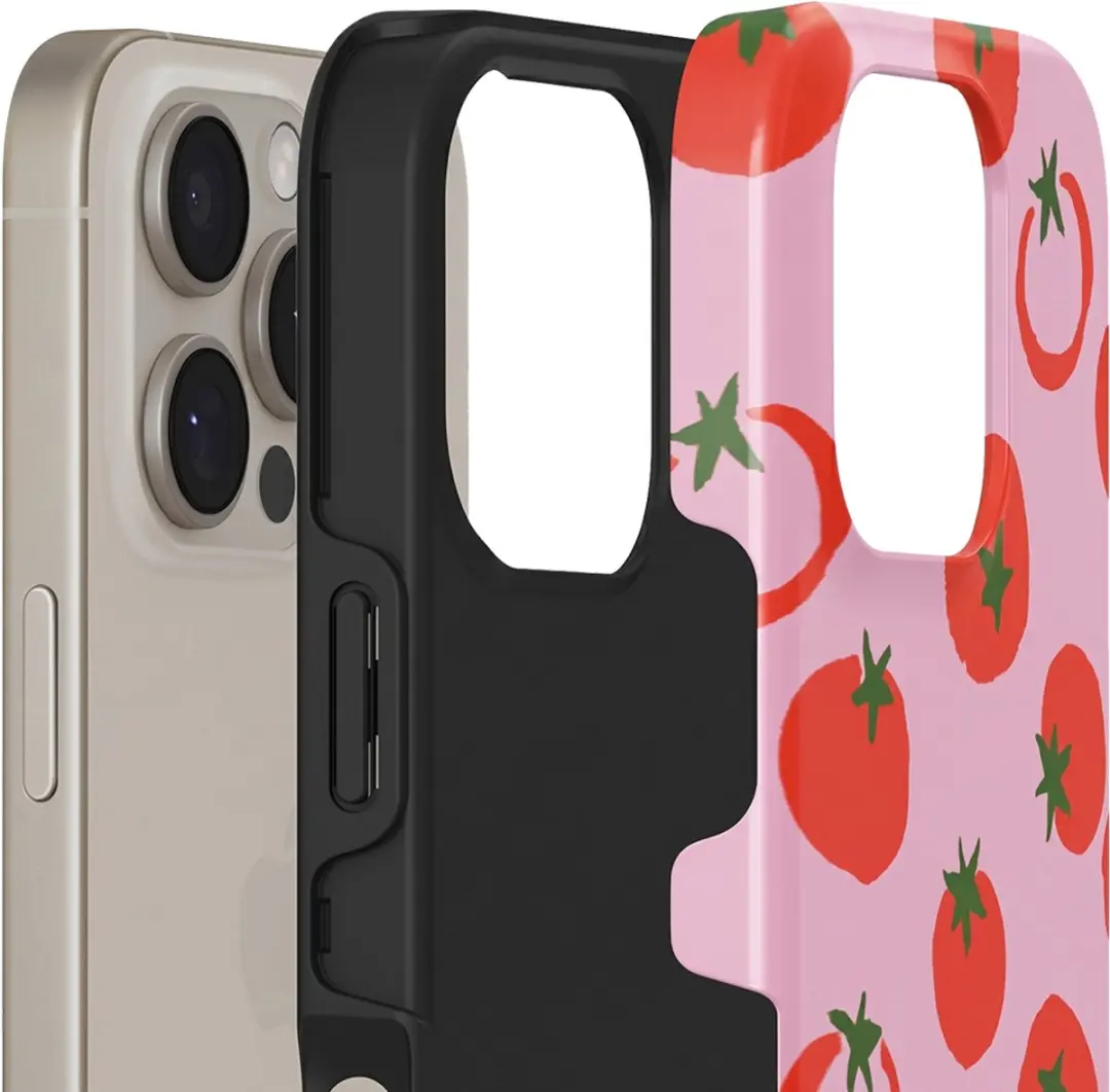 Burga Tough Dual Layer MagSafe Hoesje iPhone 16 Pro - Roze