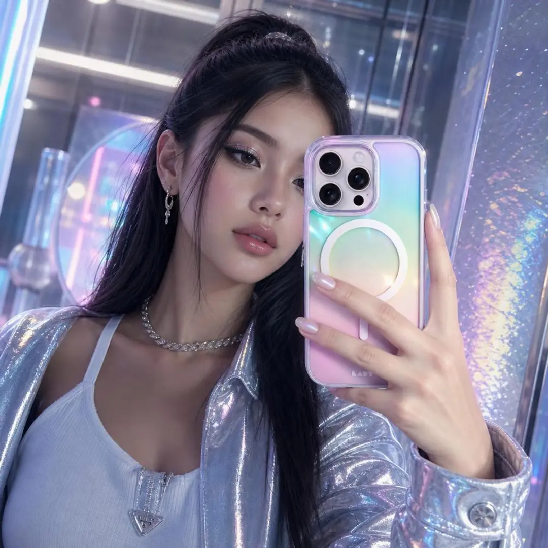 Laut HOLO Pearl iPhone 16 Pro Hoesje - Holografisch - MagSafe