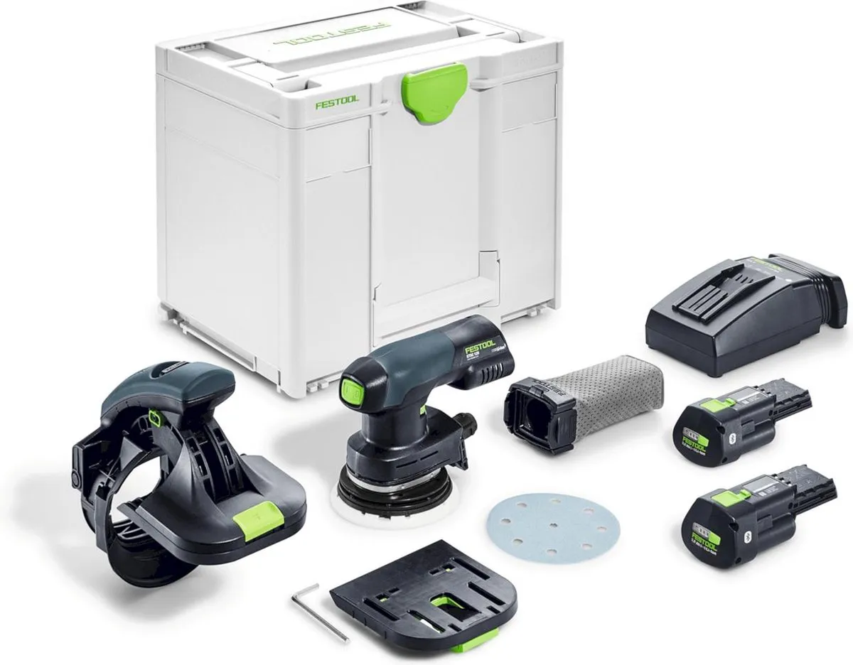 Festool ES-ETSC 125 3.0 I-Plus Accu Kantenschuurmachine 18V - 2x 3000mAh