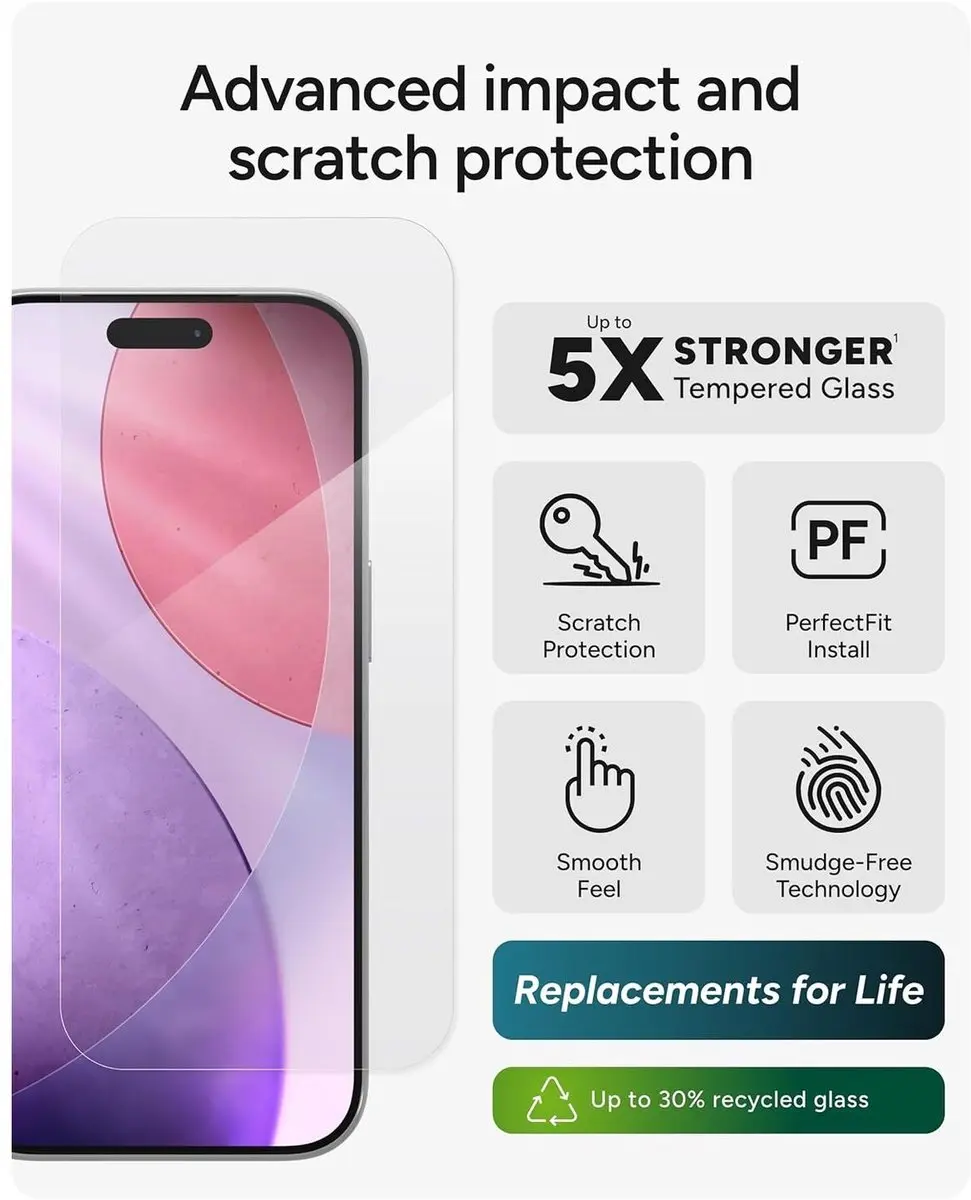 ZAGG InvisibleShield Glass Elite 200118645 - iPhone 17 Pro Schermbeschermer