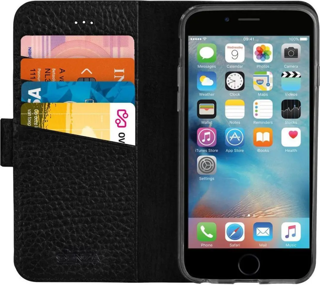Senza Exquisite Leren Portemonnee iPhone 6/6s