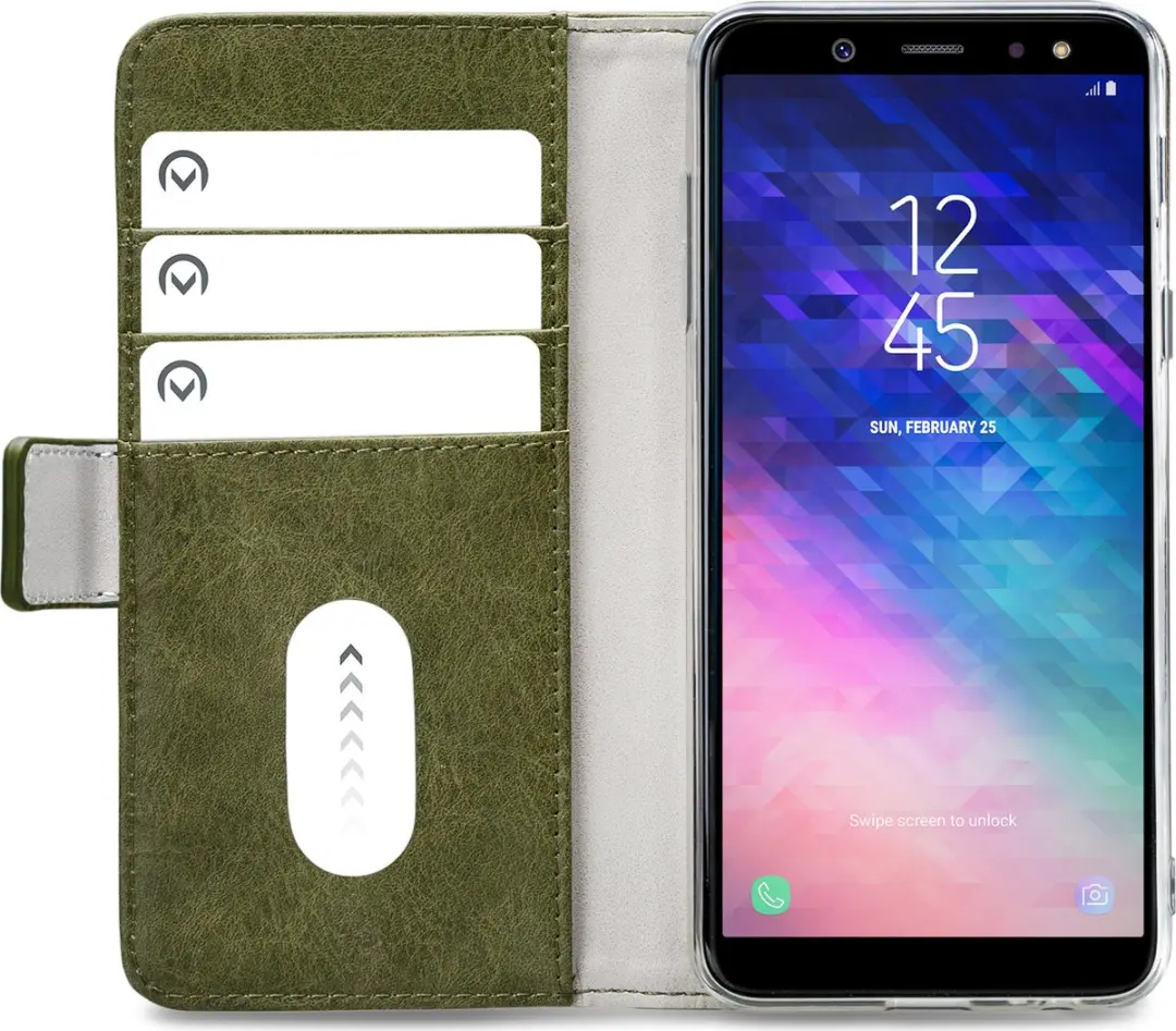 Mobilize Elite Gelly Bookcase Portemonnee Samsung Galaxy A6+ 2018 - Groen