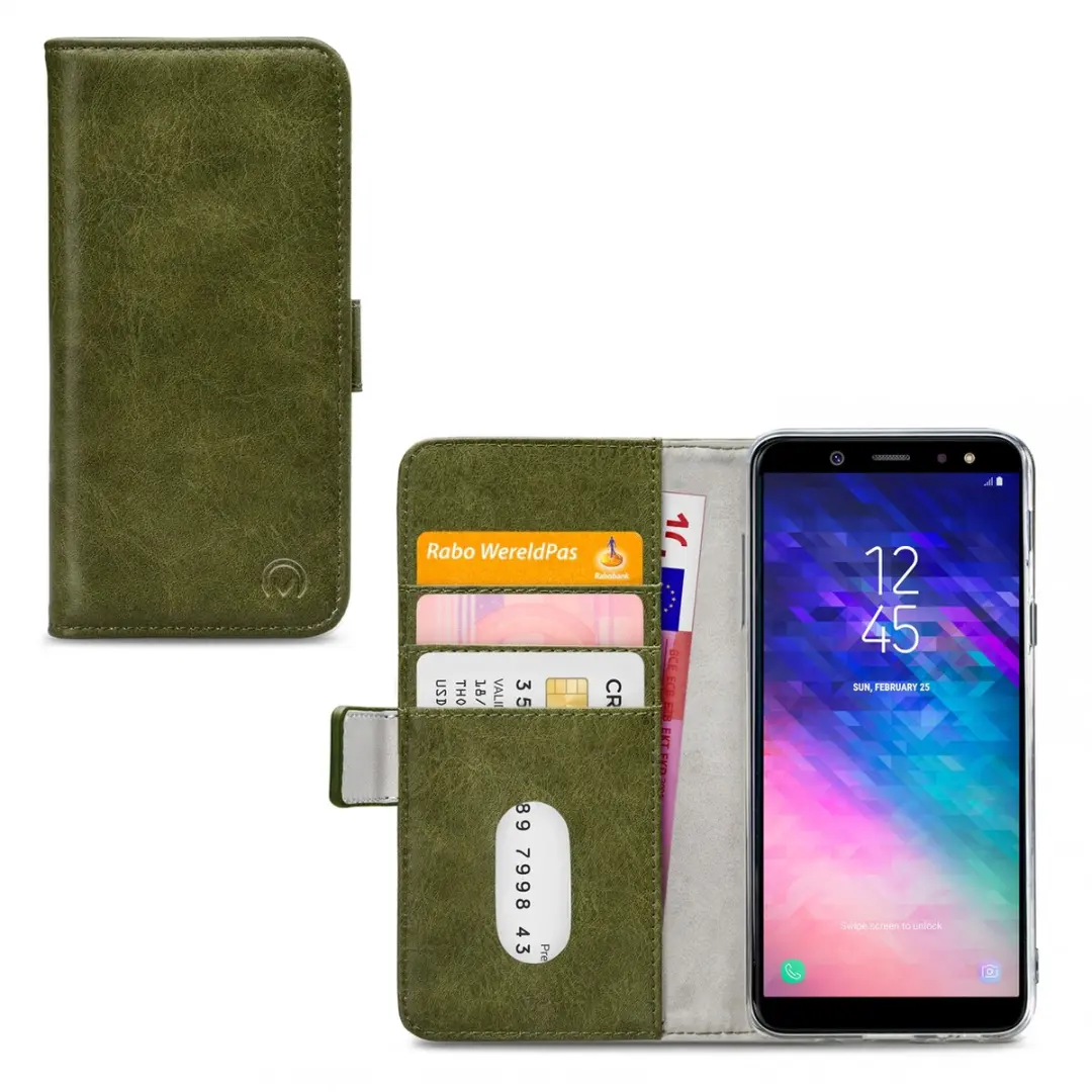 Mobilize Elite Gelly Bookcase Portemonnee Samsung Galaxy A6+ 2018 - Groen