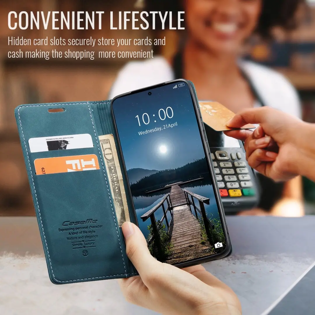 Caseme 013 Book Case Hoesje - Xiaomi Redmi Note 15 Pro 5G - Blauw